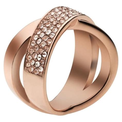 michael kors rose gold crossover ring|14K Rose Gold.